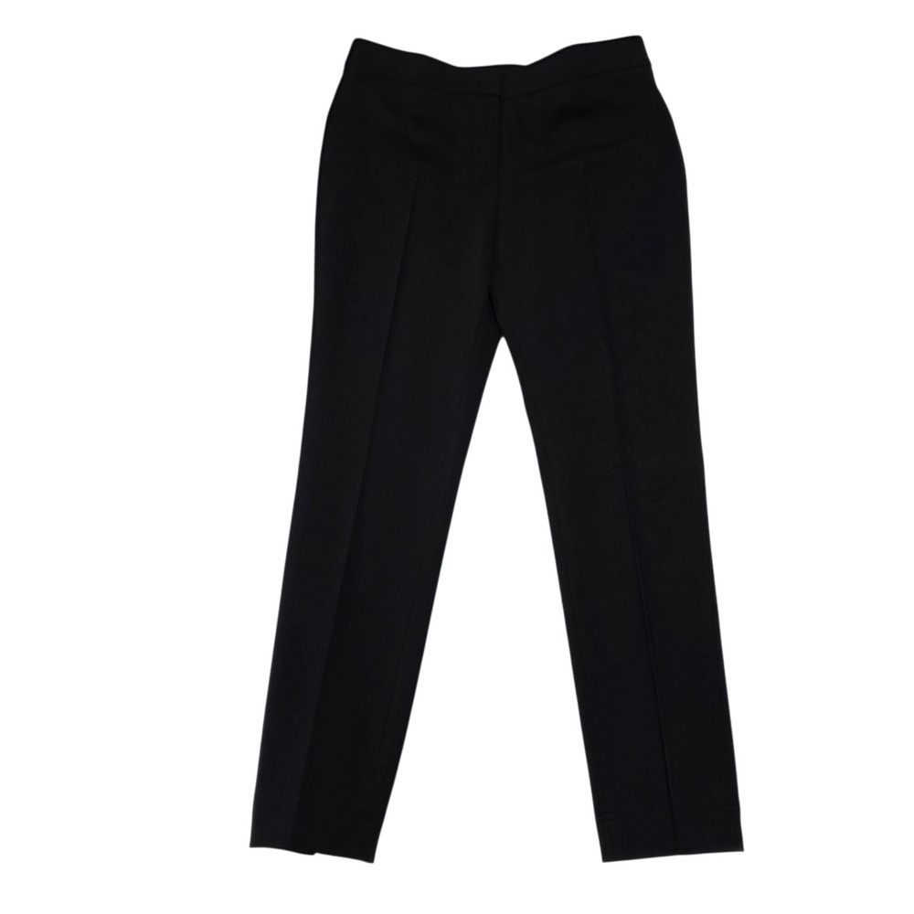 Akris Punto Trousers‎ Women 8 Black Slim Leg Crepe Stretch Workwear Office